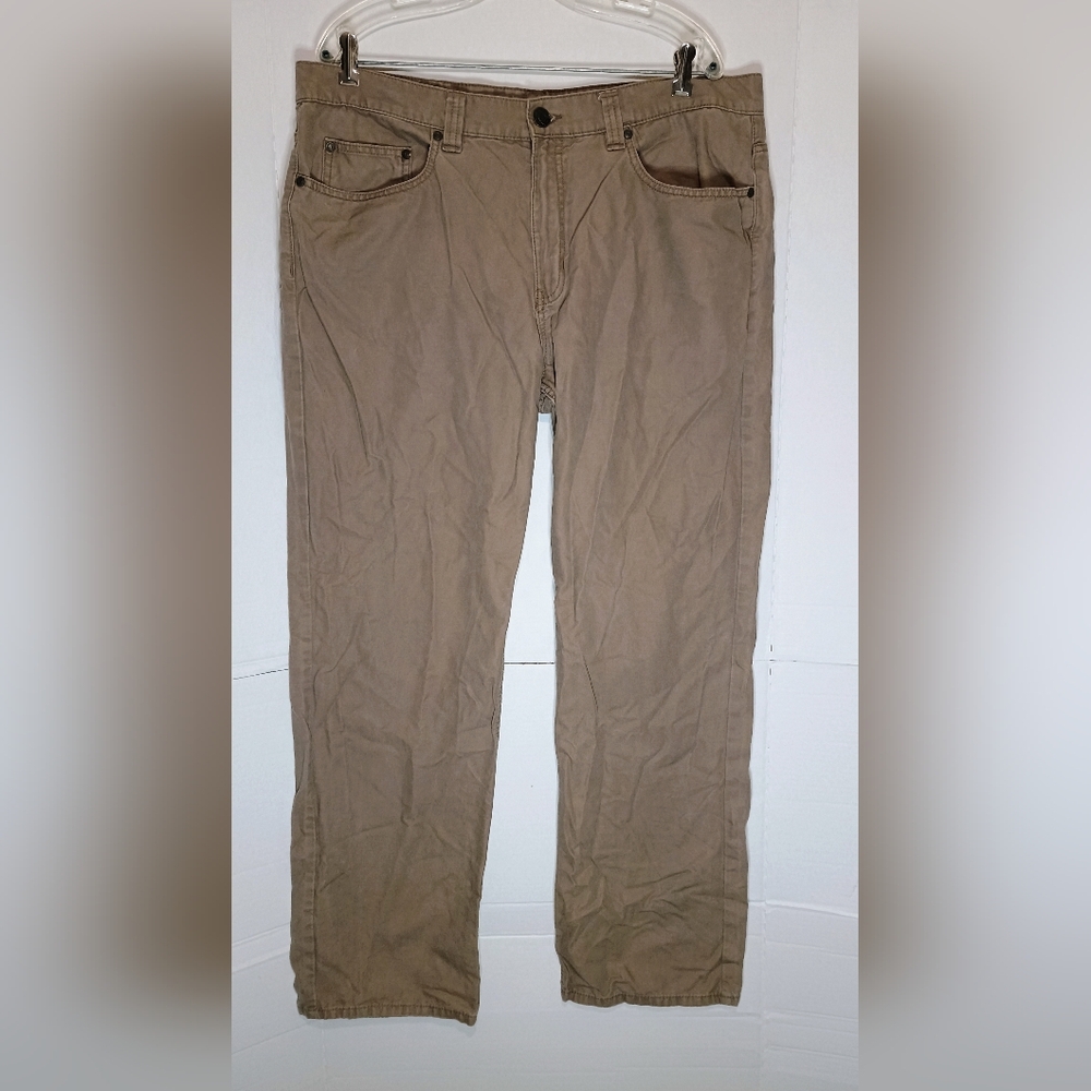 Blue Mountain Men's Tan Pants 100% Cotton Size 38/34
